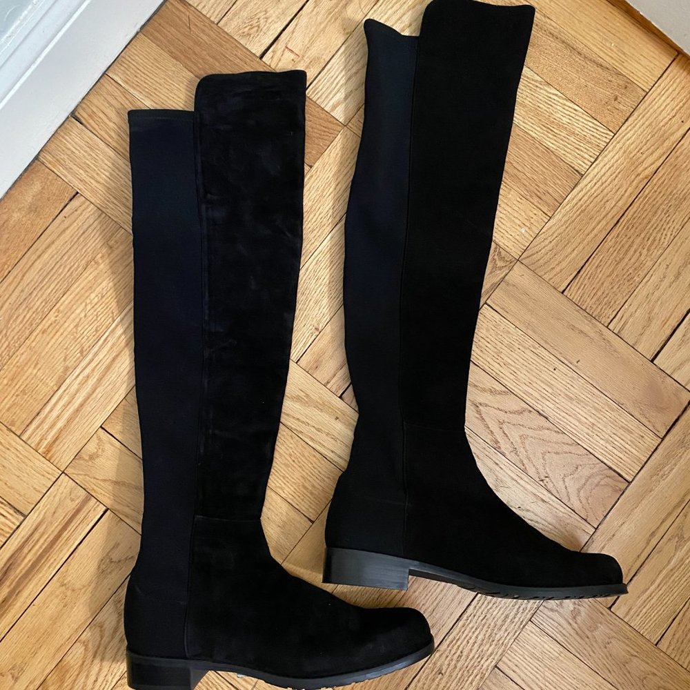 Stuart weitzman black boots 10.5m
